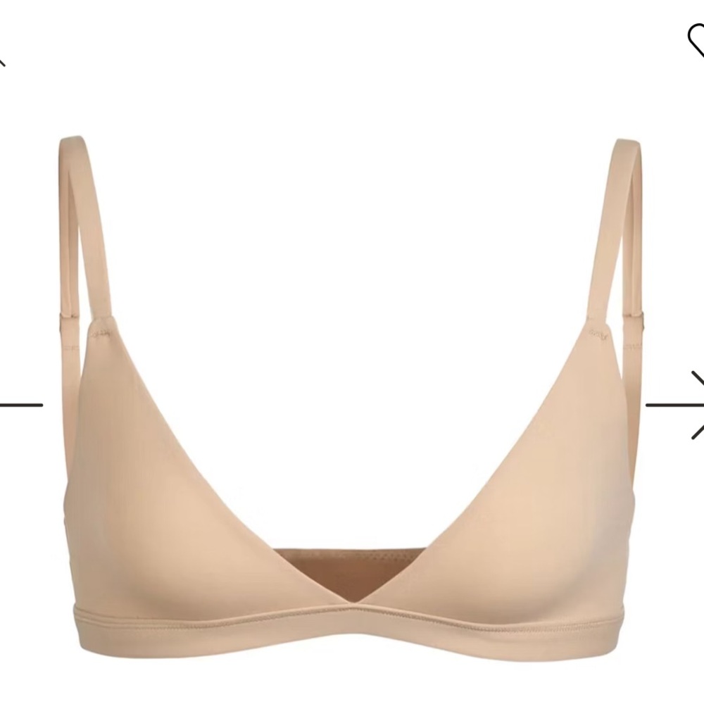 Skims Triangle Bralette in Clay